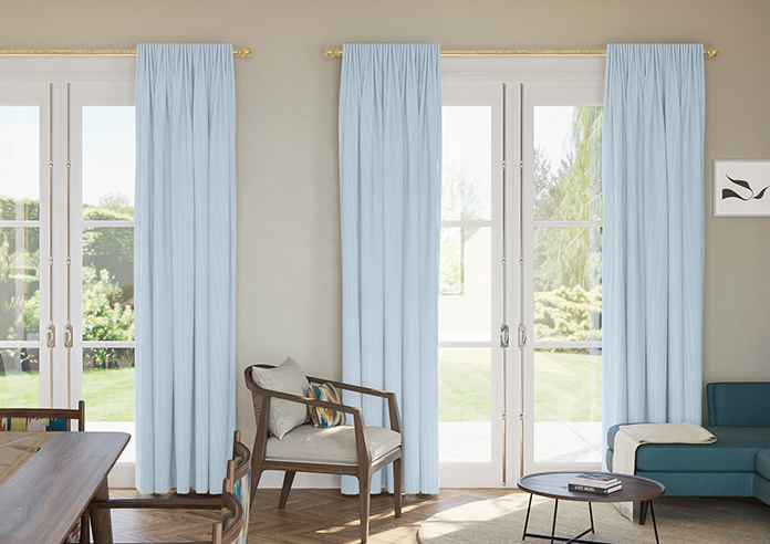 Nautical Stripes, Blue Sails - Made to Measure Curtains - Image 3